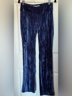 Crushed Velvet Royal Blue Pants